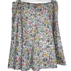 Cottagecore Dainty Wildflowers  Flowy Twirl Skirt By American Living
